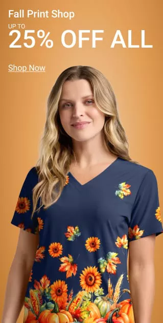 Fall Print Scrubs on Sale